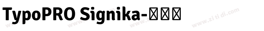 TypoPRO Signika字体转换